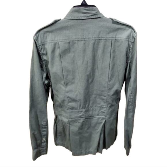 DNKY army green Cargo Safari Military Utility jacket Size Large - Picture 2 of 4